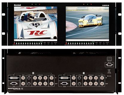 Picture of V-R82DP-HD Dual 8.4' LCD Rack Mount Panel with Multiformat inputs
