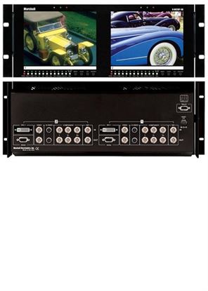 Picture of V-R82DP-SD Dual 8.4' LCD Rack Mount Panel all inputs with SDI